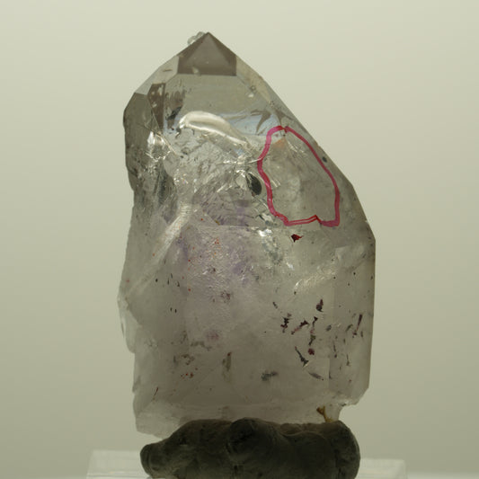 Enhydro Harlekin Phantom Amethyst, Analcim, große Blase Streep Mine Namibia 41*25*19mm #15176