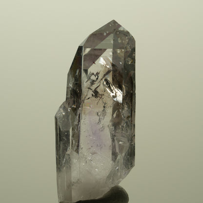 Lemurian Skelett Phantom Amethyst mit Analcim, Hämatit Streep Mine, Namibia 41*17*13mm #15178
