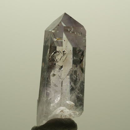 Lemurian Skelett Phantom Amethyst mit Analcim, Hämatit Streep Mine, Namibia 41*17*13mm #15178