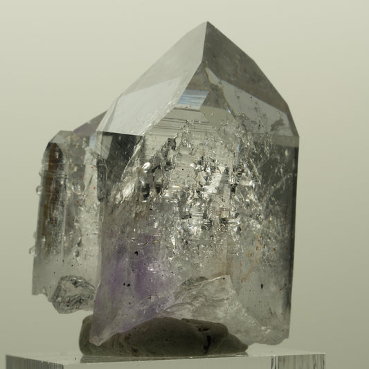 Lemurian Skelett Phantom Amethyst mit Analcim, Hämatit Streep Mine, Namibia 37*30*23mm #15188