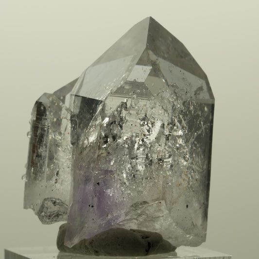 Lemurian Skelett Phantom Amethyst mit Analcim, Hämatit Streep Mine, Namibia 37*30*23mm #15188