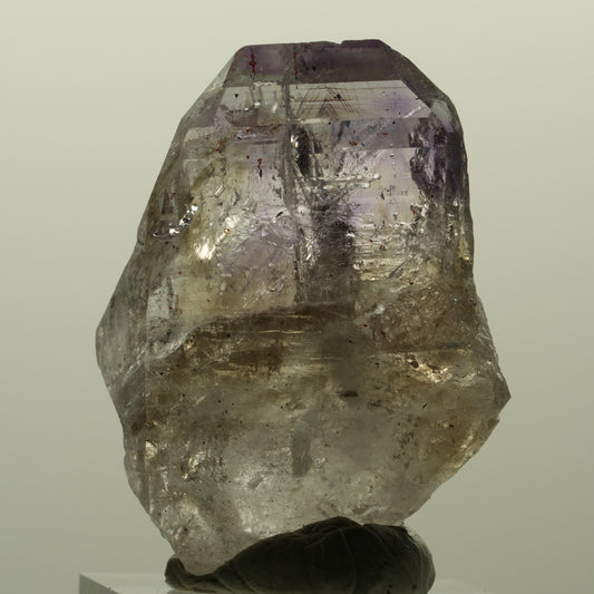Harlekin Skelett Phantom Amethyst mit Analcim Streep Mine, Namibia 41*30*13mm #15189