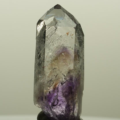 Harlekin Lemurian Phantom Amethyst mit Prehnit Streep Mine, Namibia 46*18*11mm #15190
