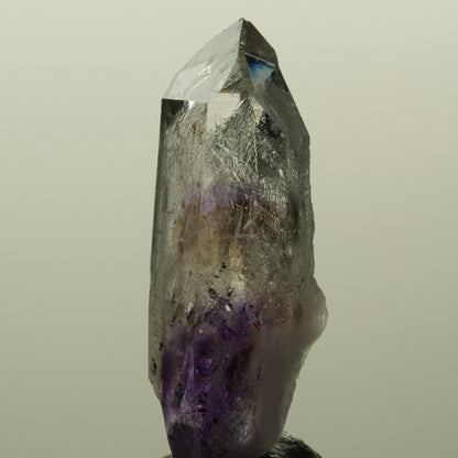 Harlekin Lemurian Phantom Amethyst mit Prehnit Streep Mine, Namibia 46*18*11mm #15190