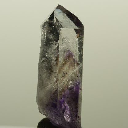 Harlekin Lemurian Phantom Amethyst mit Prehnit Streep Mine, Namibia 46*18*11mm #15190