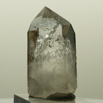 Enhydro Harlekin Lemurian Skelett Rauchquarz Epidot 1x Blase Streep Mine Namibia 42*24*21mm #15191