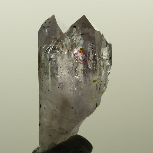 Enhydro Harlekin Skelett Phantom Amethyst, Epidot, 2x Blase Streep Mine Namibia 45*24*21mm #15192