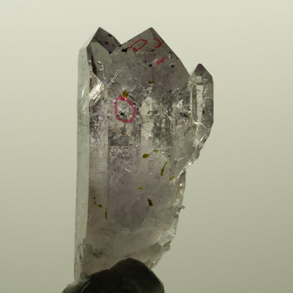 Enhydro Harlekin Skelett Phantom Amethyst, Epidot, 2x Blase Streep Mine Namibia 45*24*21mm #15192