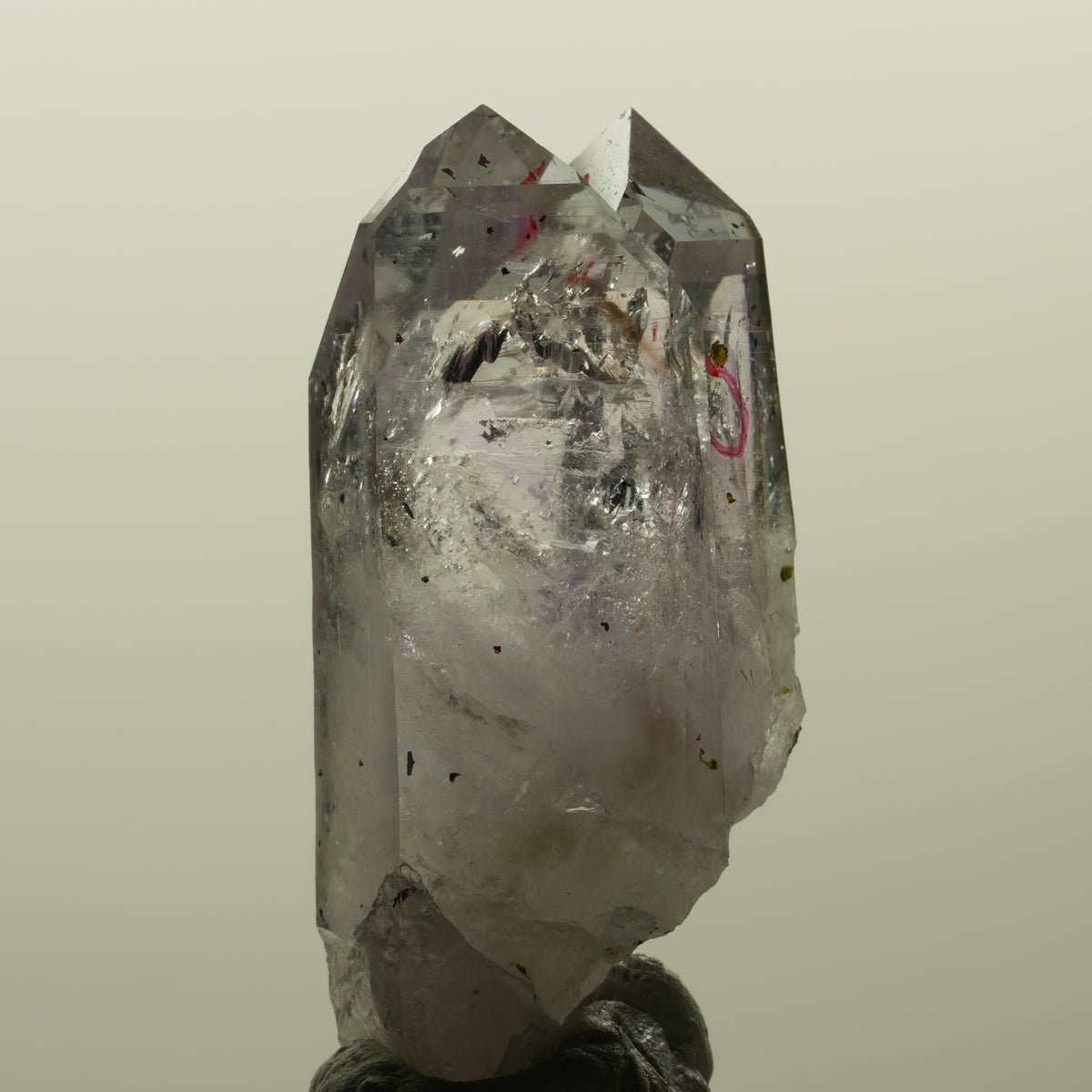 Enhydro Harlekin Skelett Phantom Amethyst, Epidot, 2x Blase Streep Mine Namibia 45*24*21mm #15192