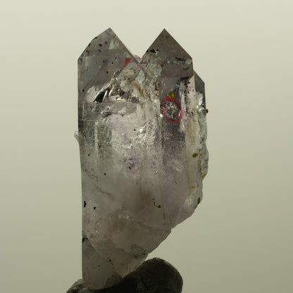 Enhydro Harlekin Skelett Phantom Amethyst, Epidot, 2x Blase Streep Mine Namibia 45*24*21mm #15192