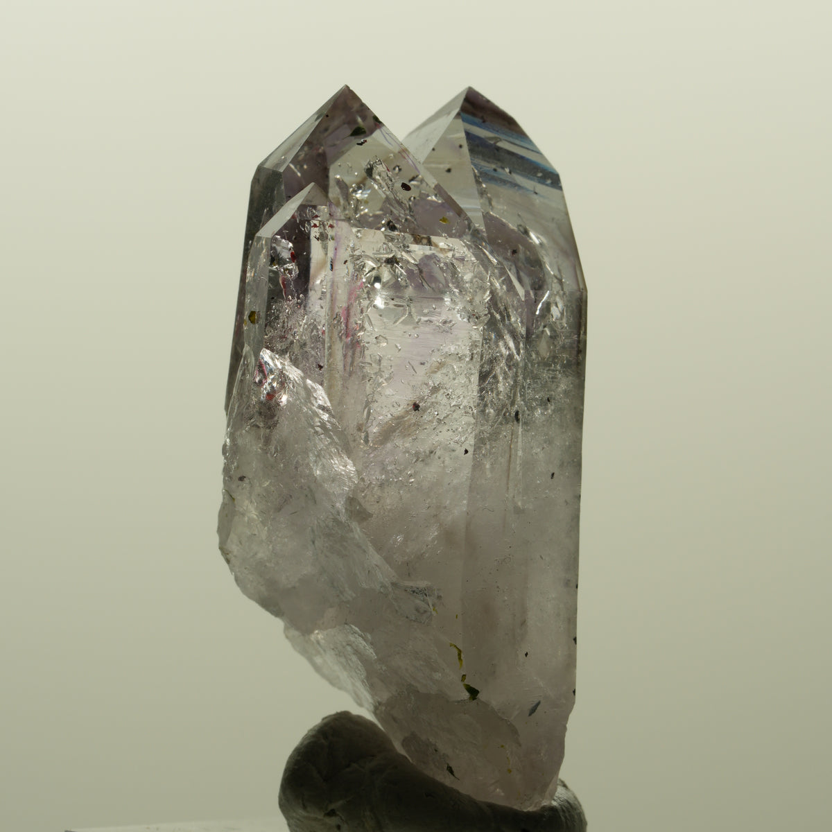 Enhydro Harlekin Skelett Phantom Amethyst, Epidot, 2x Blase Streep Mine Namibia 45*24*21mm #15192