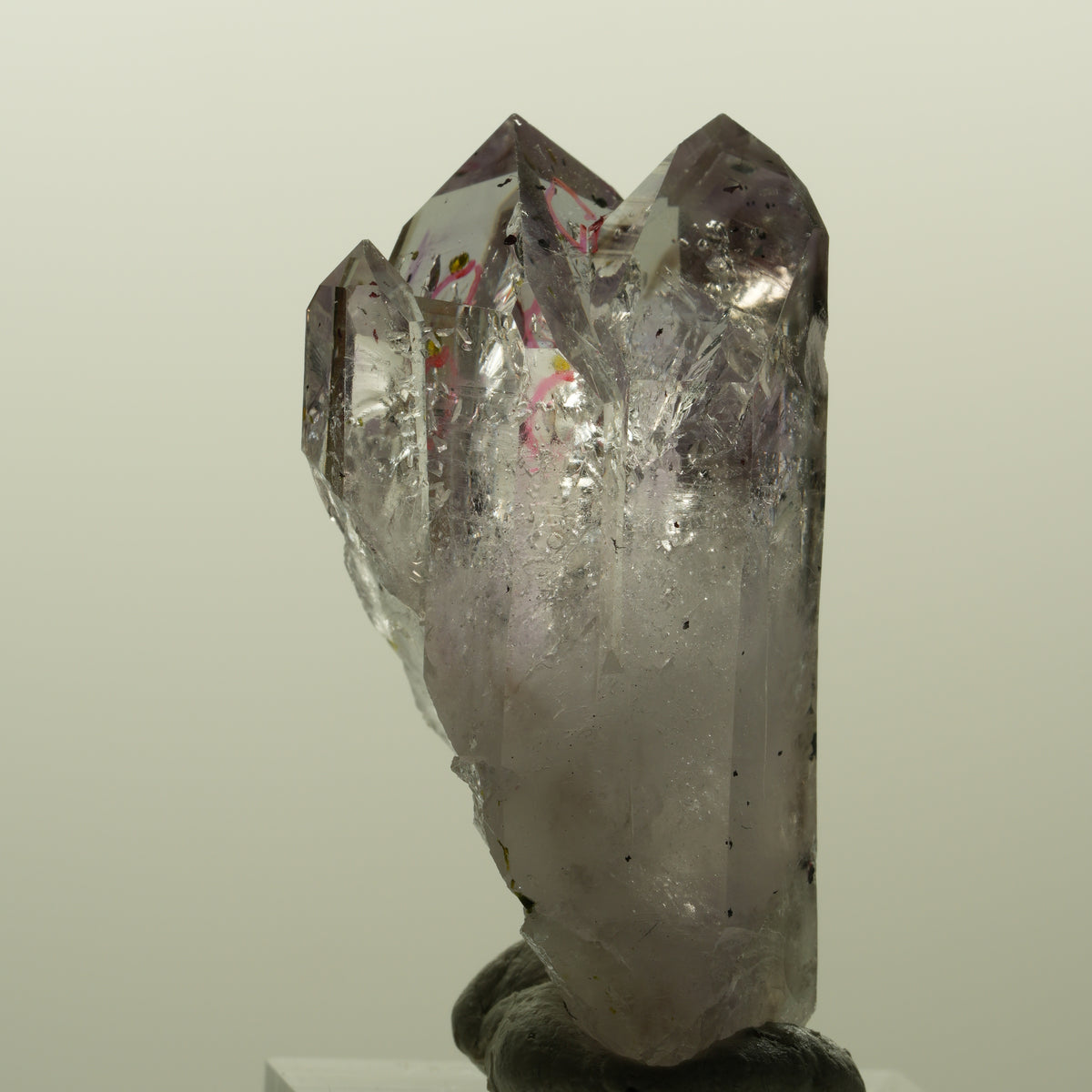 Enhydro Harlekin Skelett Phantom Amethyst, Epidot, 2x Blase Streep Mine Namibia 45*24*21mm #15192