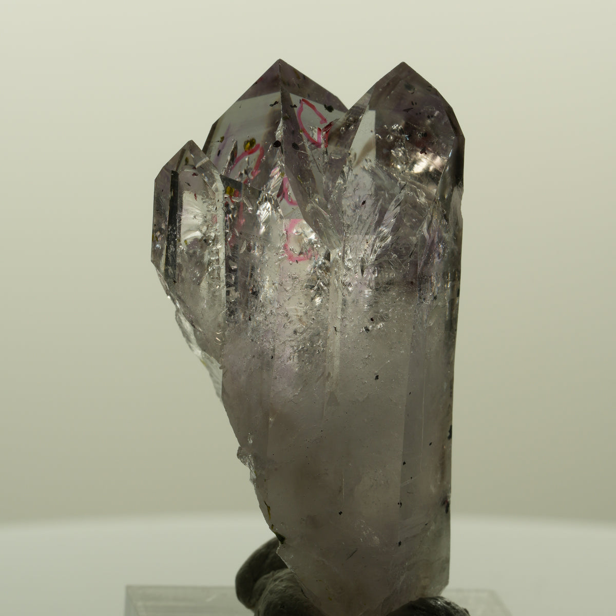 Enhydro Harlekin Skelett Phantom Amethyst, Epidot, 2x Blase Streep Mine Namibia 45*24*21mm #15192