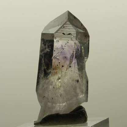 Harlekin Lemurian Skelett Phantom Amethyst, Analcim, Epidot Streep Mine Namibia 44*20*19mm #15193