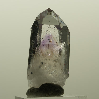 Harlekin Lemurian Skelett Phantom Amethyst, Analcim, Epidot Streep Mine Namibia 44*20*19mm #15193