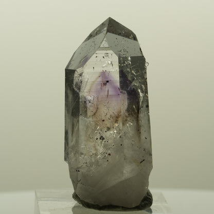 Harlekin Lemurian Skelett Phantom Amethyst, Analcim, Epidot Streep Mine Namibia 44*20*19mm #15193