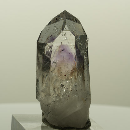 Harlekin Lemurian Skelett Phantom Amethyst, Analcim, Epidot Streep Mine Namibia 44*20*19mm #15193