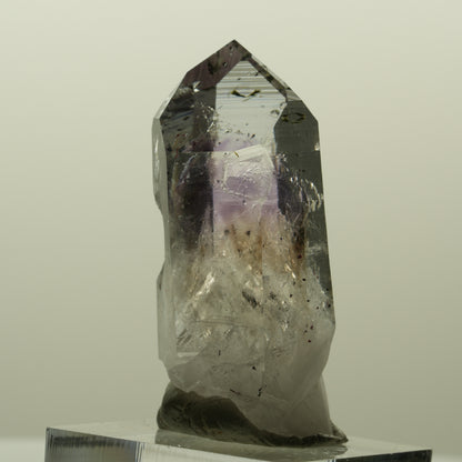 Harlekin Lemurian Skelett Phantom Amethyst, Analcim, Epidot Streep Mine Namibia 44*20*19mm #15193