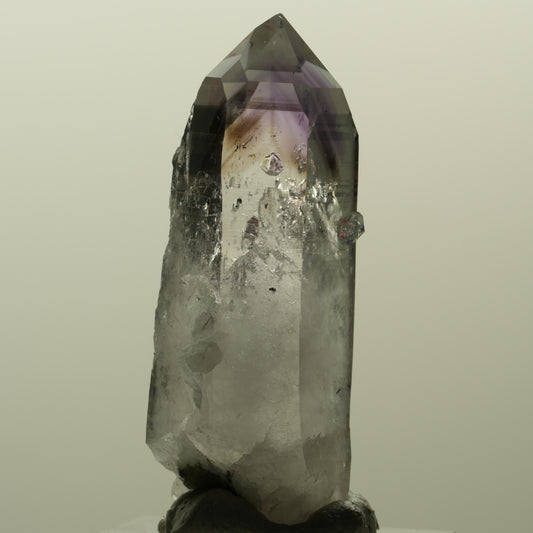 Enhydro Lemurian Phantom Amethyst, Analcim Hämatit 1x Blase Streep Mine Namibia 46*16*16mm #15194