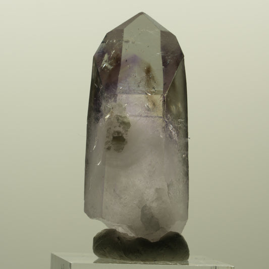 Lemurian Skelett Phantom Amethyst mit Prehnit Streep Mine, Namibia 43*19*17mm #15197
