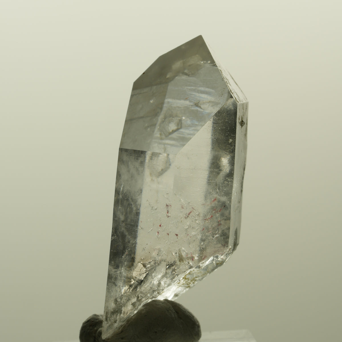 Harlekin Skelett Phantom Rauchquarz mit Epidot Streep Mine, Namibia 47*26*17mm #15200