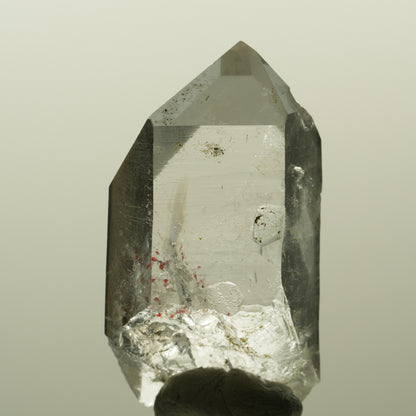 Harlekin Skelett Phantom Rauchquarz mit Epidot Streep Mine, Namibia 47*26*17mm #15200