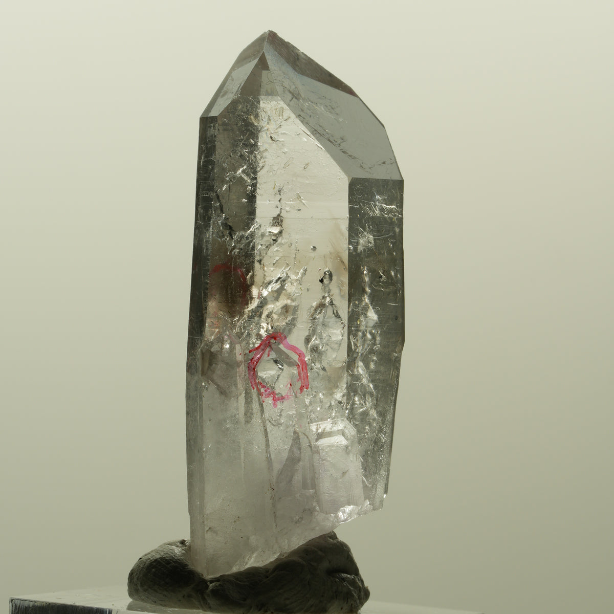 Enhydro Lemurian Phantom Amethyst, Hämatit, 2x Blase Streep Mine, Namibia 47*19*13mm #15201