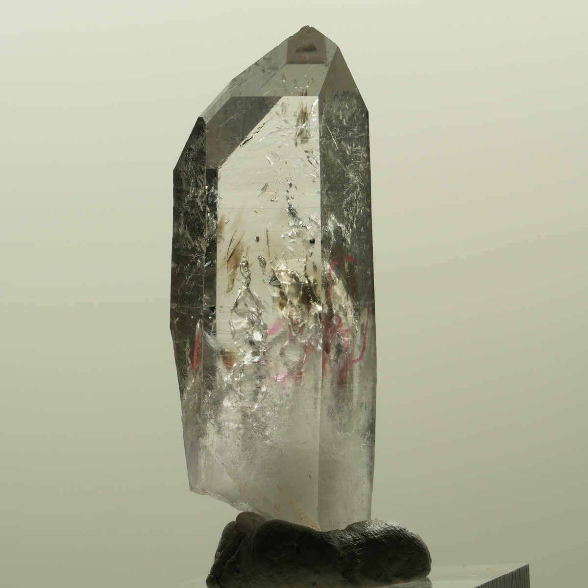 Enhydro Lemurian Phantom Amethyst, Hämatit, 2x Blase Streep Mine, Namibia 47*19*13mm #15201