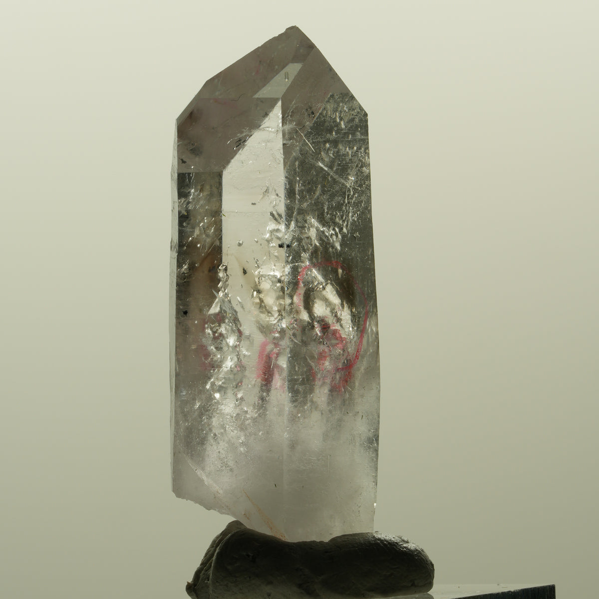 Enhydro Lemurian Phantom Amethyst, Hämatit, 2x Blase Streep Mine, Namibia 47*19*13mm #15201