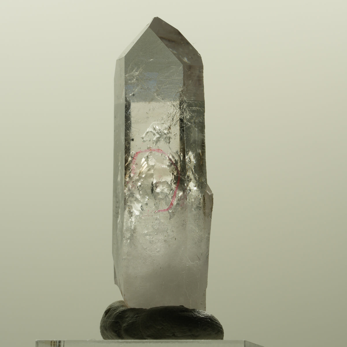 Enhydro Lemurian Phantom Amethyst, Hämatit, 2x Blase Streep Mine, Namibia 47*19*13mm #15201