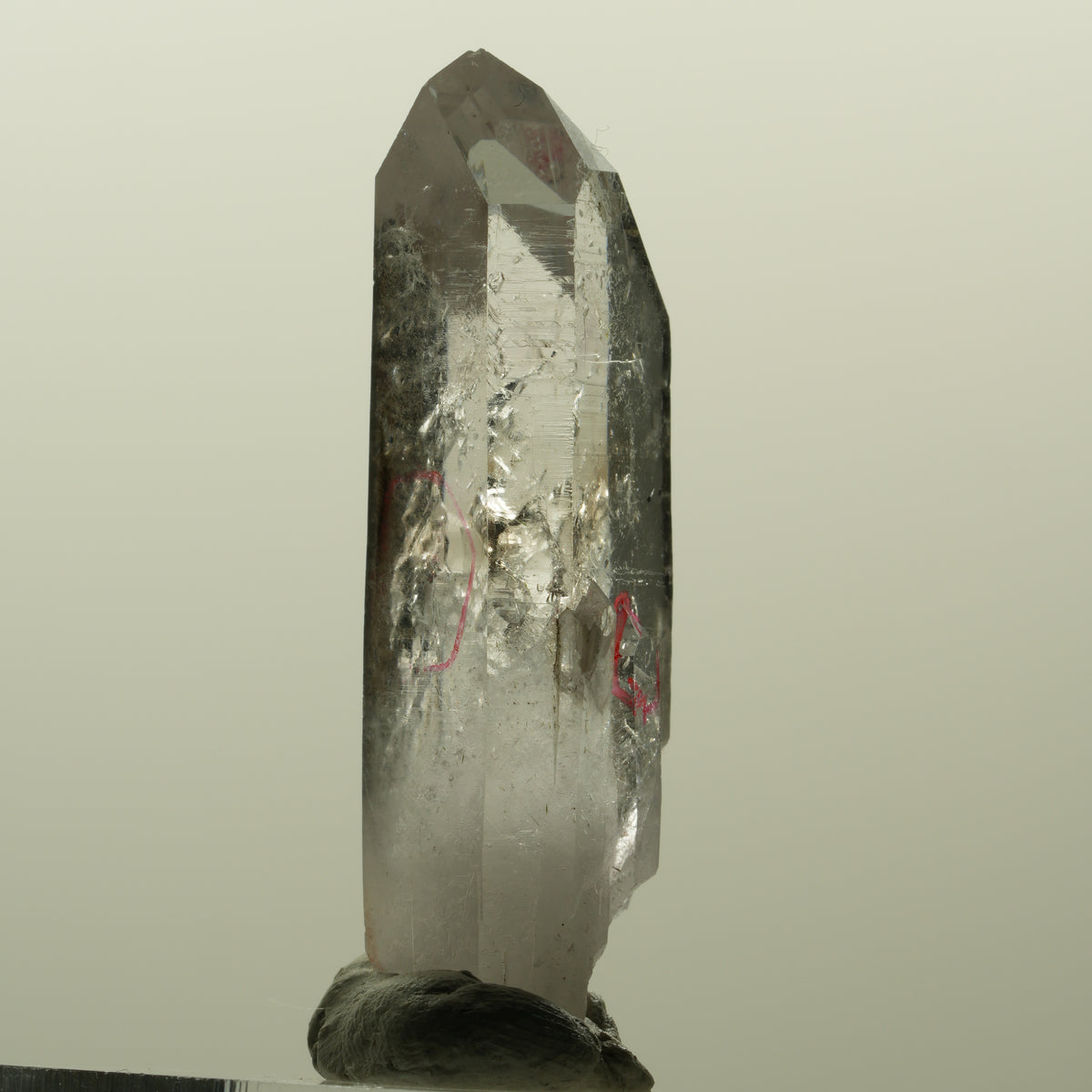 Enhydro Lemurian Phantom Amethyst, Hämatit, 2x Blase Streep Mine, Namibia 47*19*13mm #15201