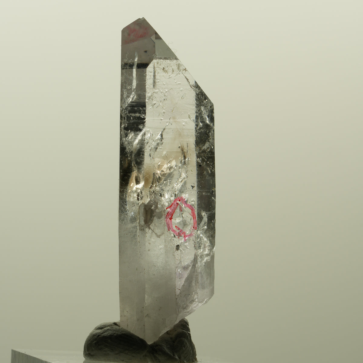 Enhydro Lemurian Phantom Amethyst, Hämatit, 2x Blase Streep Mine, Namibia 47*19*13mm #15201