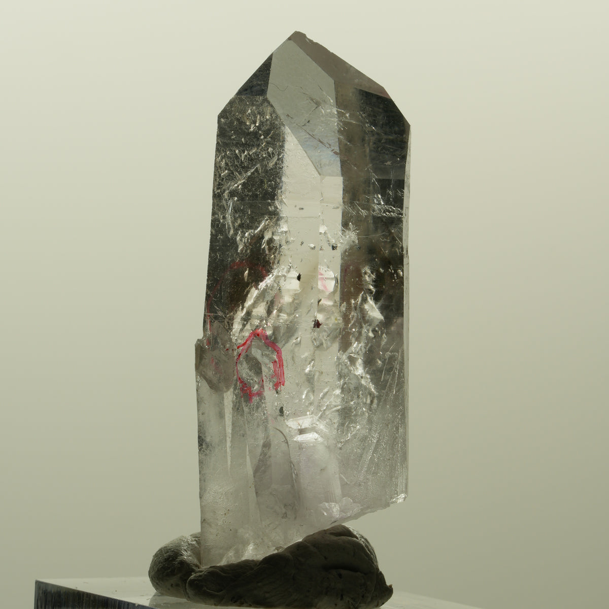 Enhydro Lemurian Phantom Amethyst, Hämatit, 2x Blase Streep Mine, Namibia 47*19*13mm #15201