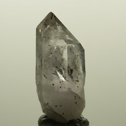 Harlekin Skelett Phantom Amethyst mit Epidot Streep Mine, Namibia 46*22*18mm #15203