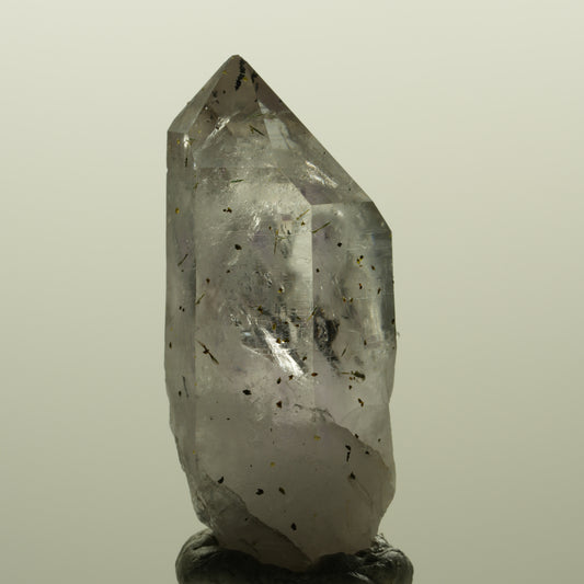 Harlekin Skelett Phantom Amethyst mit Epidot Streep Mine, Namibia 46*22*18mm #15203