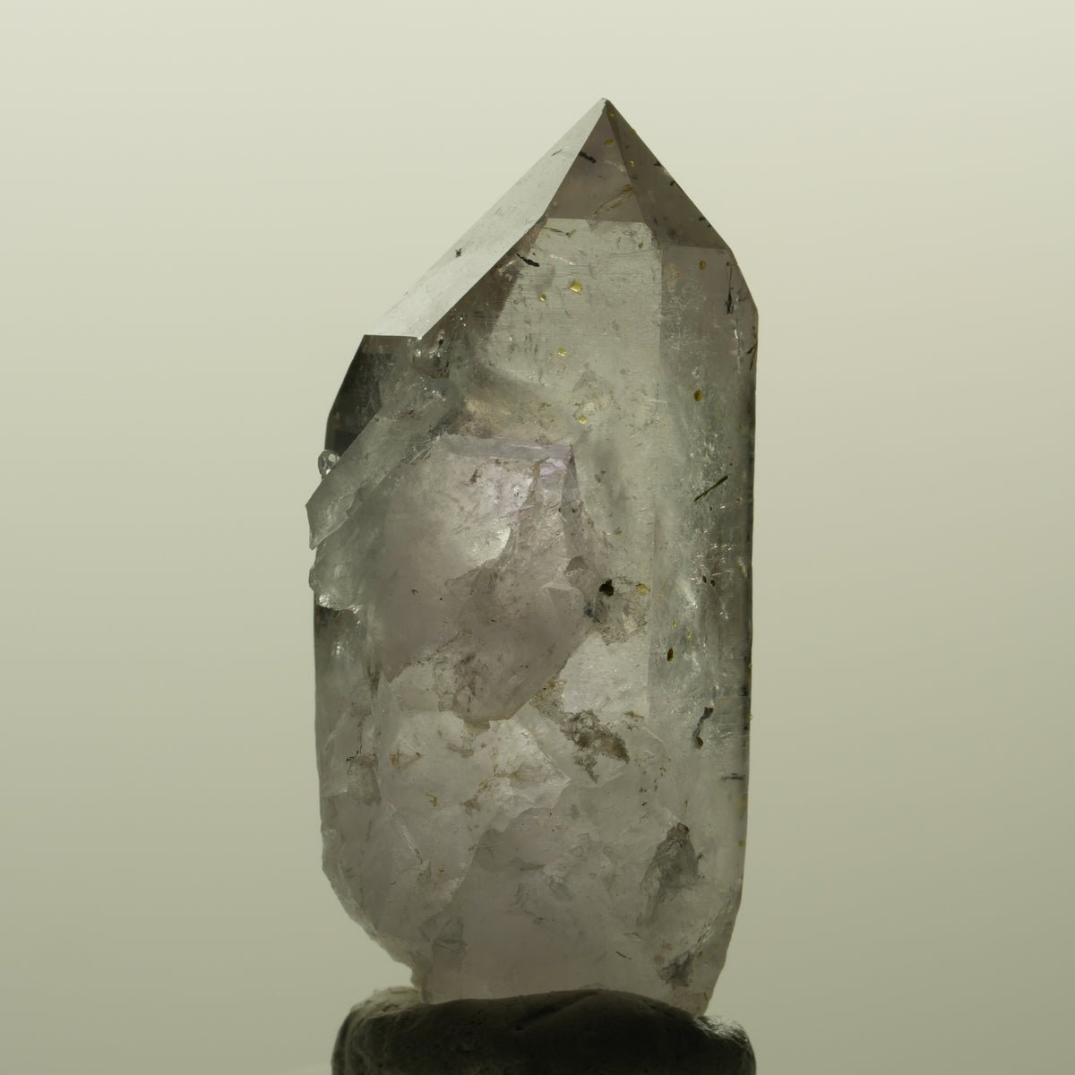 Harlekin Skelett Phantom Amethyst mit Epidot Streep Mine, Namibia 46*22*18mm #15203