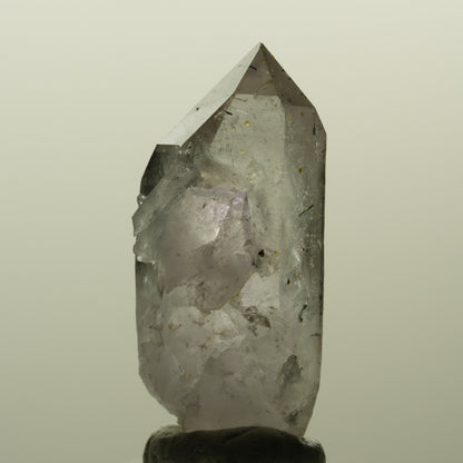 Harlekin Skelett Phantom Amethyst mit Epidot Streep Mine, Namibia 46*22*18mm #15203