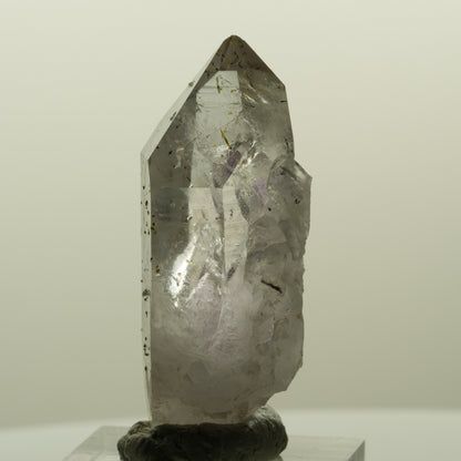 Harlekin Skelett Phantom Amethyst mit Epidot Streep Mine, Namibia 46*22*18mm #15203