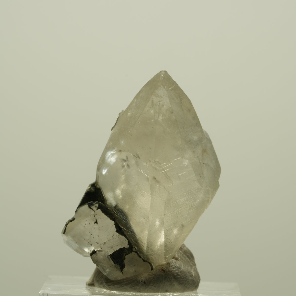Klare Calcit Kristallspitze Streep Mine, Goboboseb, Namibia 33*19*19mm #15207
