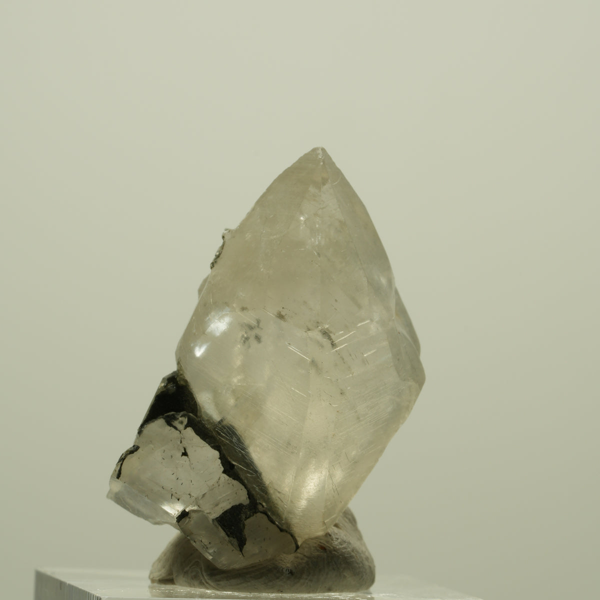 Klare Calcit Kristallspitze Streep Mine, Goboboseb, Namibia 33*19*19mm #15207