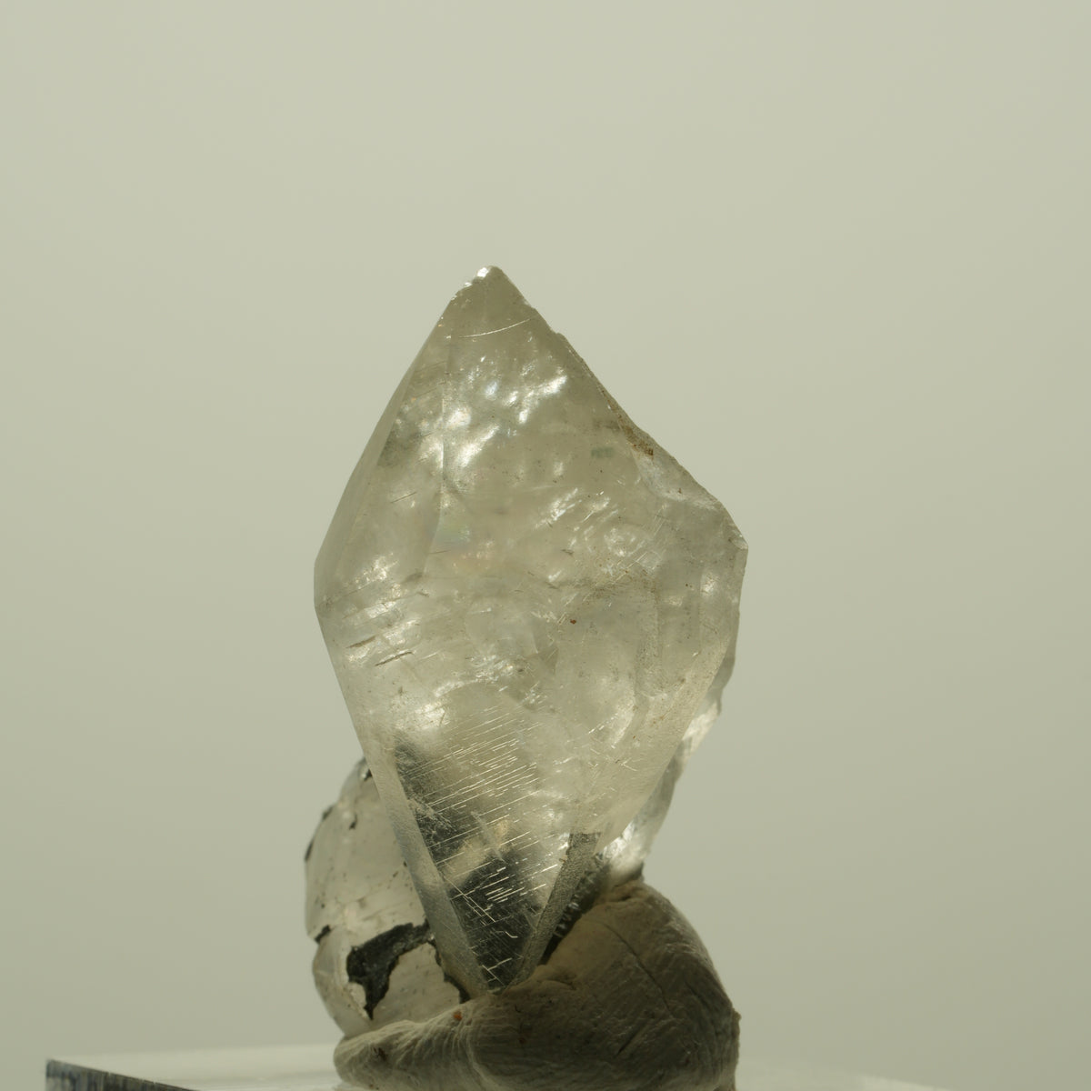 Klare Calcit Kristallspitze Streep Mine, Goboboseb, Namibia 33*19*19mm #15207