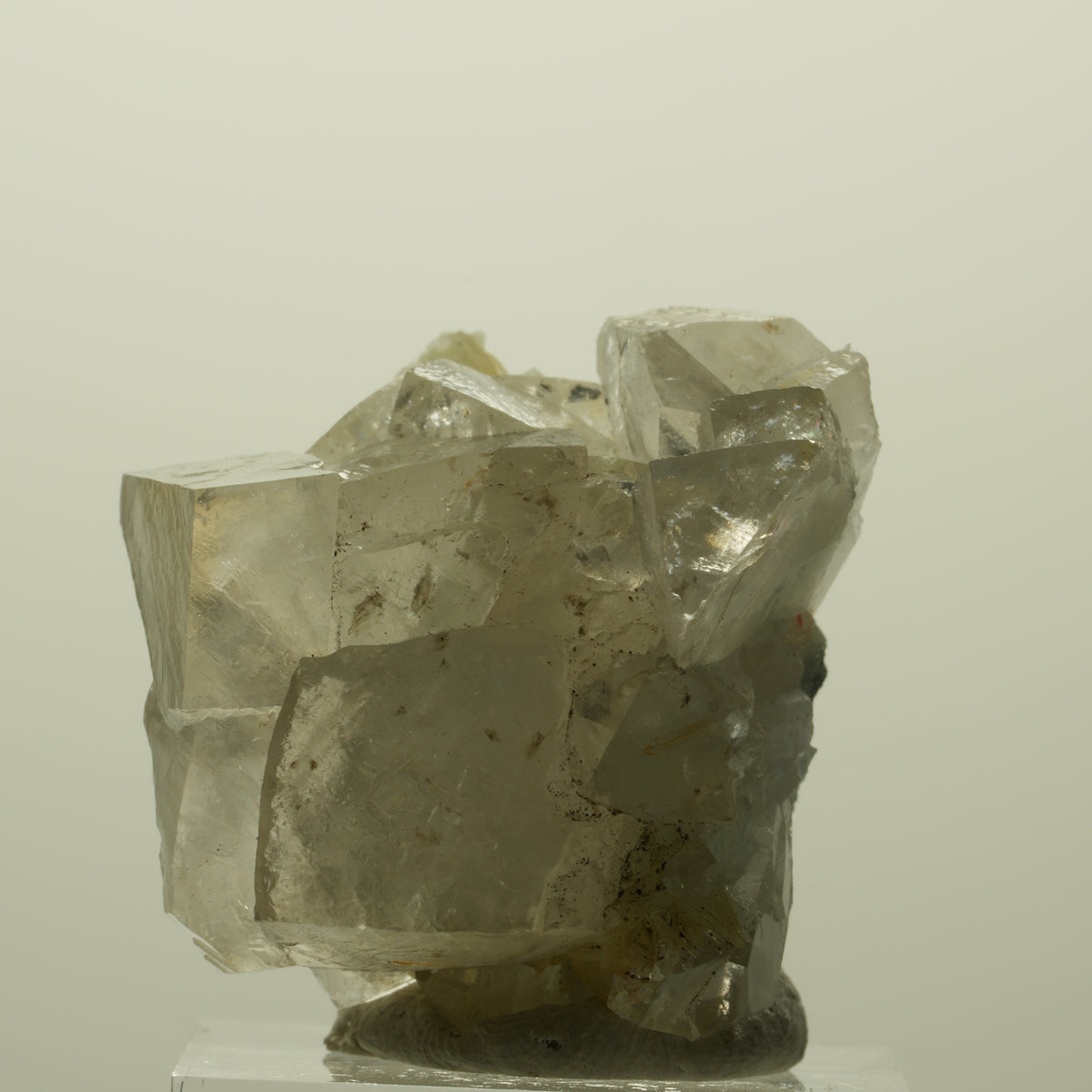 Calcit Würfel, Harlekin Quarz, Prehnit auf Matrix Streep Mine Namibia 30*30*25mm #15208