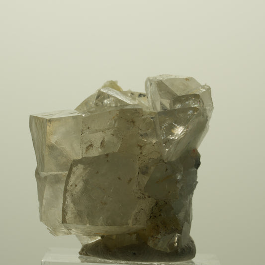 Calcit Würfel, Harlekin Quarz, Prehnit auf Matrix Streep Mine Namibia 30*30*25mm #15208