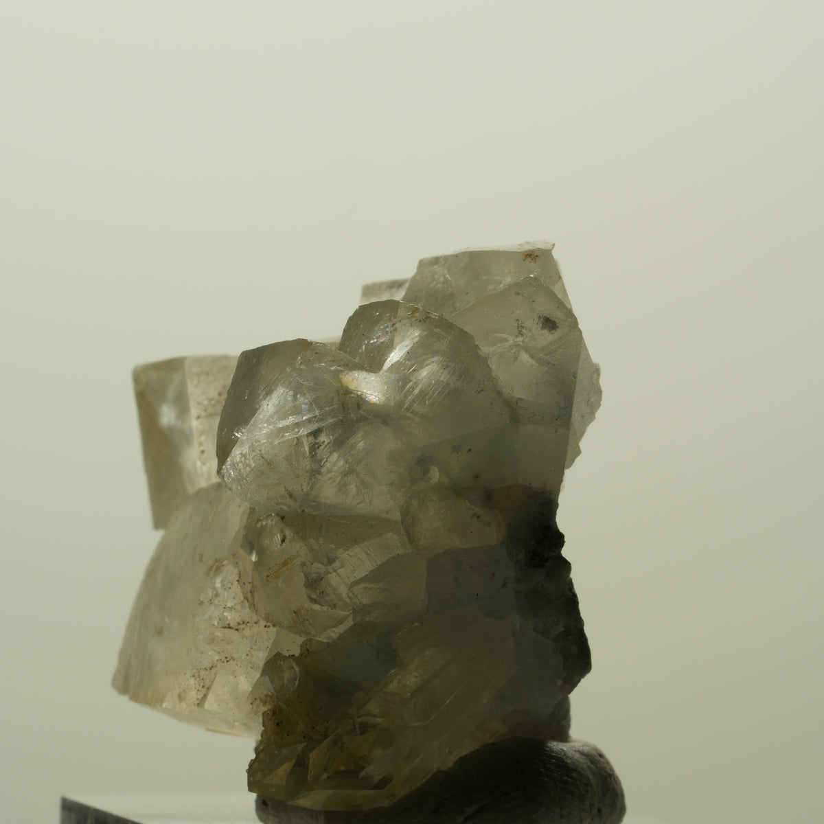 Calcit Würfel, Harlekin Quarz, Prehnit auf Matrix Streep Mine Namibia 30*30*25mm #15208