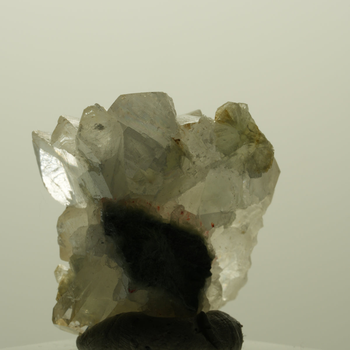 Calcit Würfel, Harlekin Quarz, Prehnit auf Matrix Streep Mine Namibia 30*30*25mm #15208