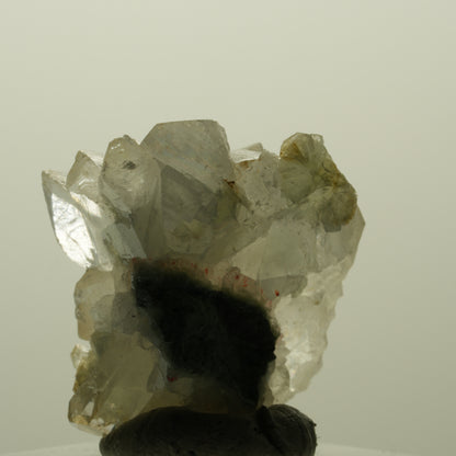 Calcit Würfel, Harlekin Quarz, Prehnit auf Matrix Streep Mine Namibia 30*30*25mm #15208