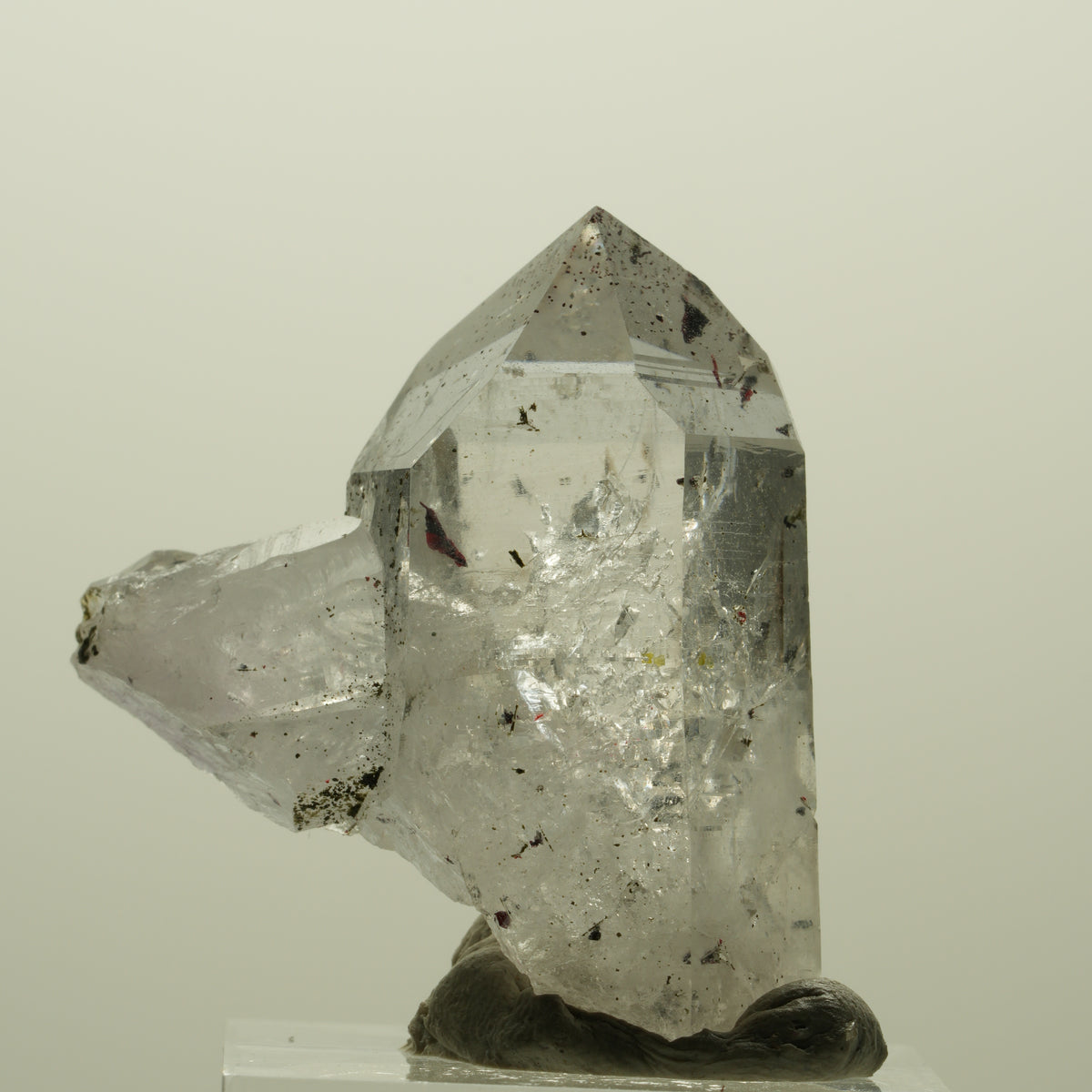 Enhydro Harlekin Skelett Phantom Amethyst, Epidot, 1x Blase Streep Mine Namibia 37*32*16mm #15209