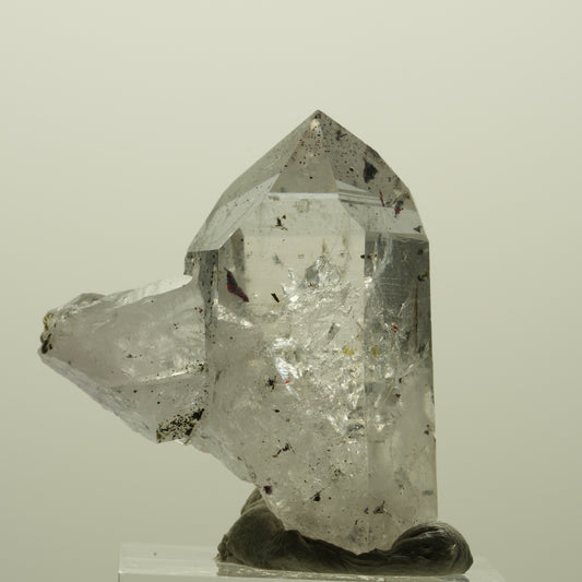 Enhydro Harlekin Skelett Phantom Amethyst, Epidot, 1x Blase Streep Mine Namibia 37*32*16mm #15209