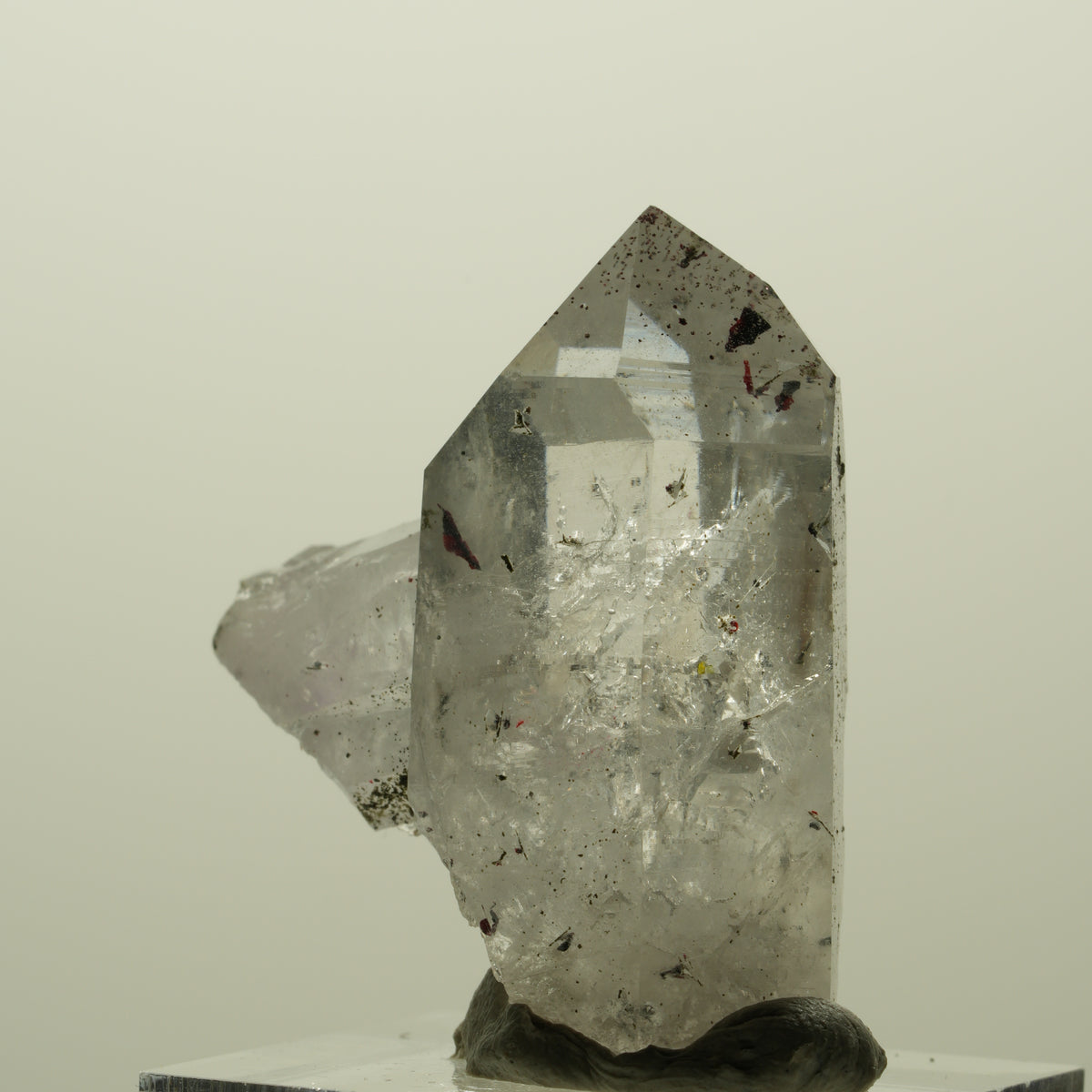 Enhydro Harlekin Skelett Phantom Amethyst, Epidot, 1x Blase Streep Mine Namibia 37*32*16mm #15209