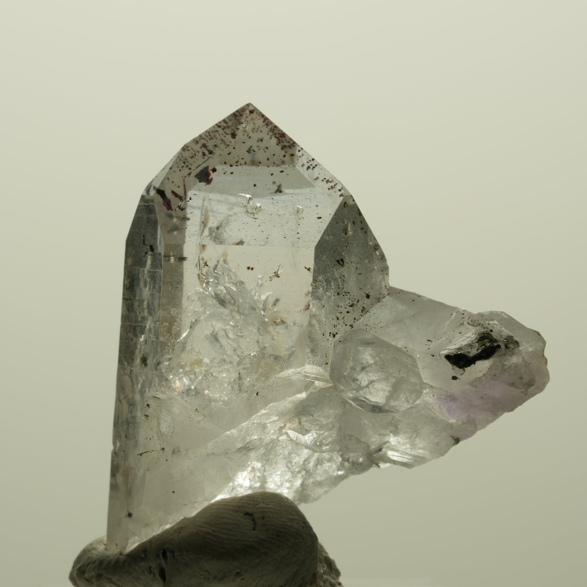 Enhydro Harlekin Skelett Phantom Amethyst, Epidot, 1x Blase Streep Mine Namibia 37*32*16mm #15209